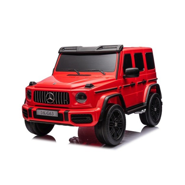 Dvivietis elektrinis džipas vaikams Mercedes Benz G63 AMG XXL STRONG, raudonas
