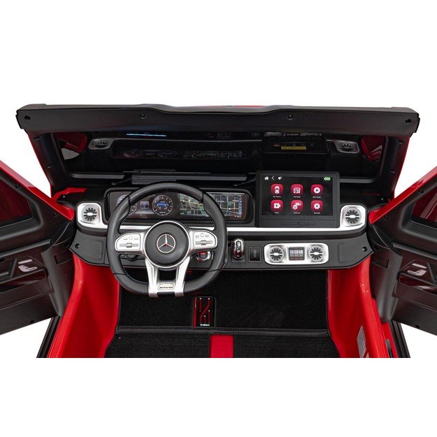 Dvivietis elektrinis džipas vaikams Mercedes Benz G63 AMG XXL STRONG, raudonas