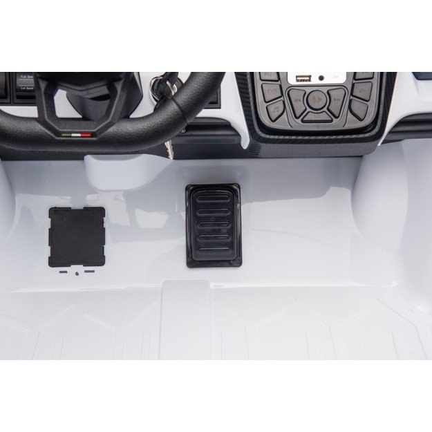 Dvivietis elektromobilis vaikams Lamborghini Revuelto XL, baltas