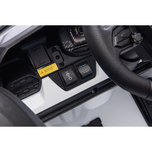 Dvivietis elektromobilis vaikams Lamborghini Revuelto XL, baltas