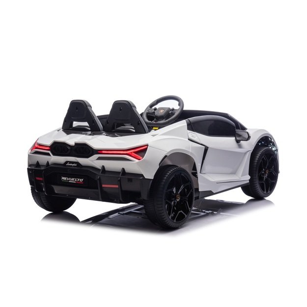 Dvivietis elektromobilis vaikams Lamborghini Revuelto XL, baltas