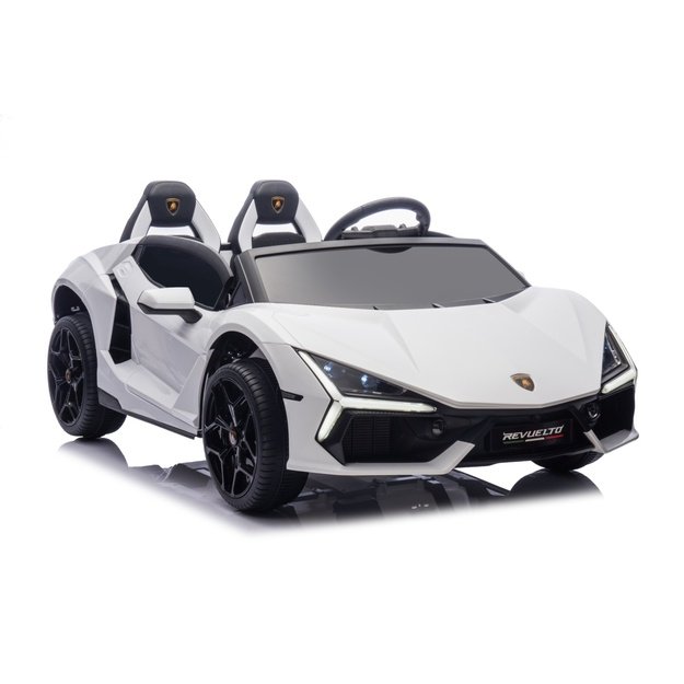 Dvivietis elektromobilis vaikams Lamborghini Revuelto XL, baltas