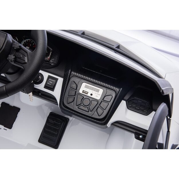 Dvivietis elektromobilis vaikams Lamborghini Revuelto XL, baltas