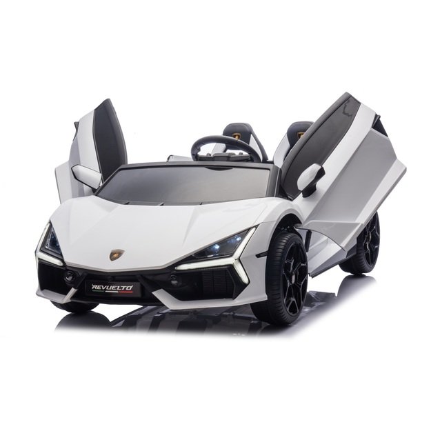 Dvivietis elektromobilis vaikams Lamborghini Revuelto XL, baltas