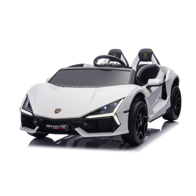 Dvivietis elektromobilis vaikams Lamborghini Revuelto XL, baltas
