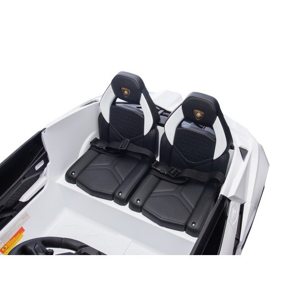 Dvivietis elektromobilis vaikams Lamborghini Revuelto XL, baltas