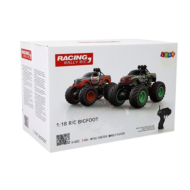 Nuotoliniu būdu valdomas automobilis „Off-Road Big Wheels“ , geltonas