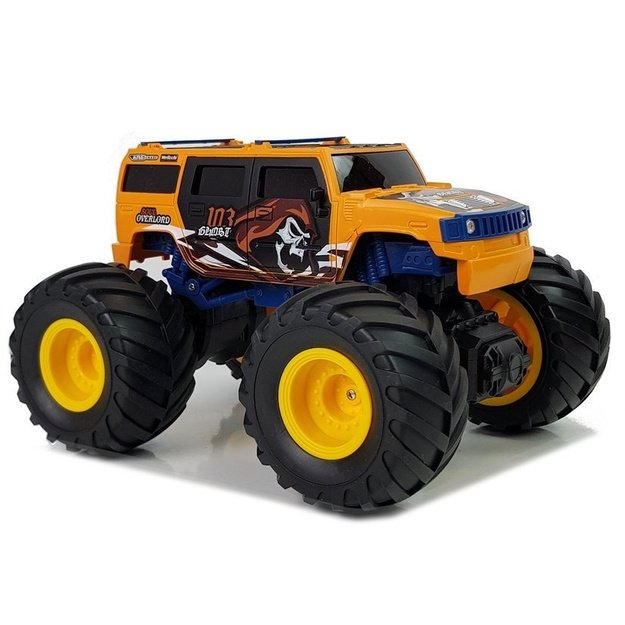 Nuotoliniu būdu valdomas automobilis „Off-Road Big Wheels“ , geltonas