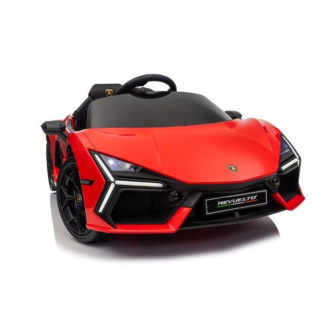 Vienvietis elektromobilis vaikams Lamborghini Revuelto, raudonas