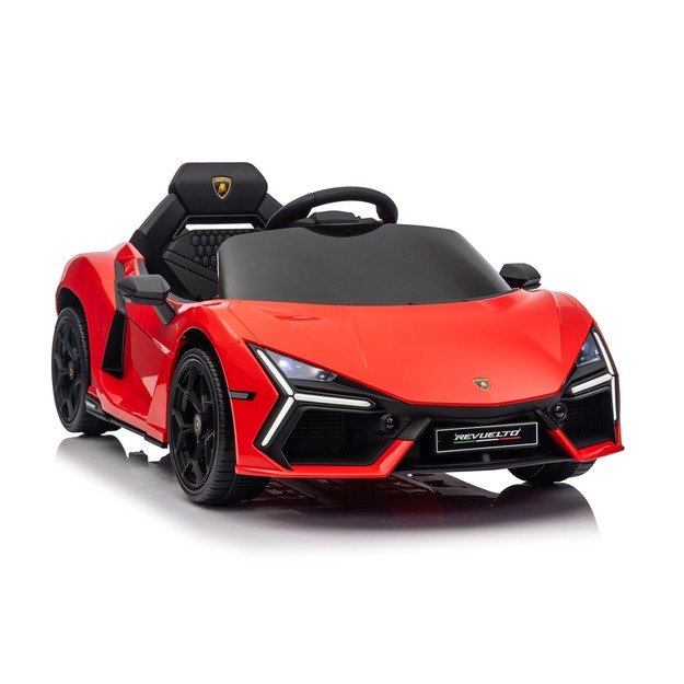 Vienvietis elektromobilis vaikams Lamborghini Revuelto, raudonas