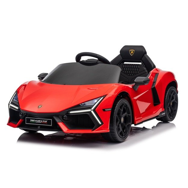 Vienvietis elektromobilis vaikams Lamborghini Revuelto, raudonas
