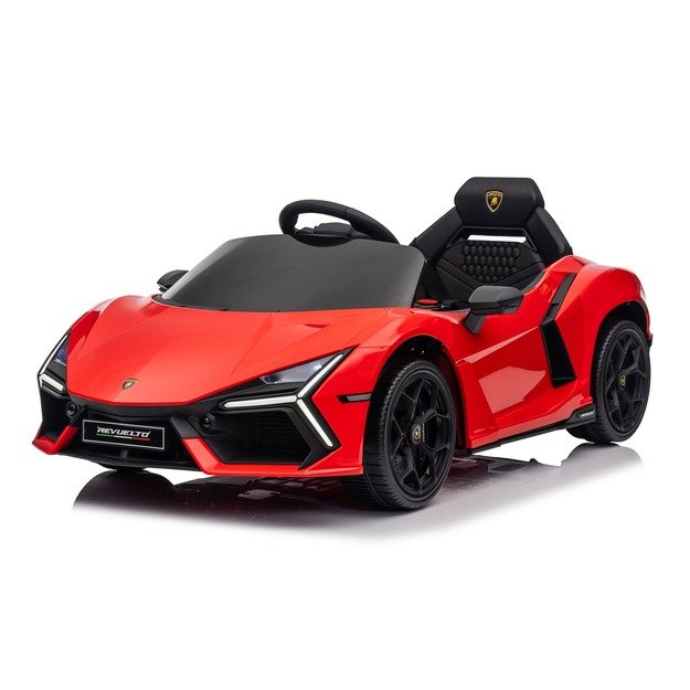 Vienvietis elektromobilis vaikams Lamborghini Revuelto, raudonas