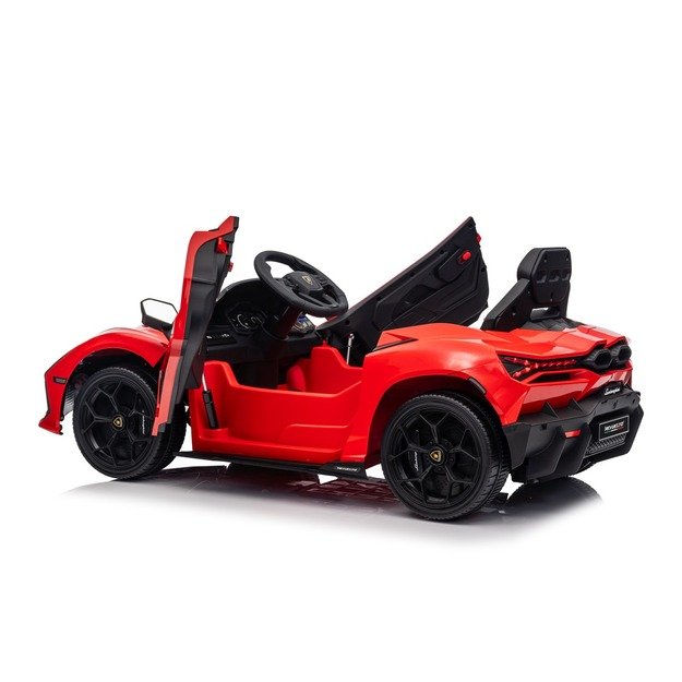Vienvietis elektromobilis vaikams Lamborghini Revuelto, raudonas