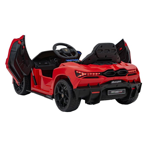 Vienvietis elektromobilis vaikams Lamborghini Revuelto, raudonas