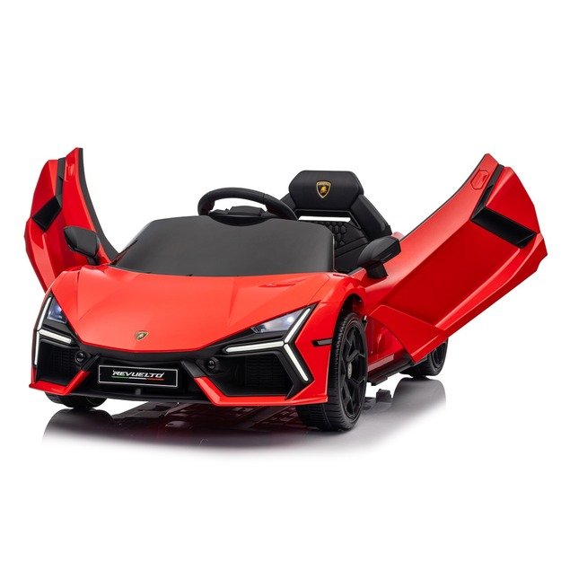 Vienvietis elektromobilis vaikams Lamborghini Revuelto, raudonas