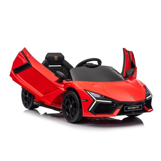 Vienvietis elektromobilis vaikams Lamborghini Revuelto, raudonas