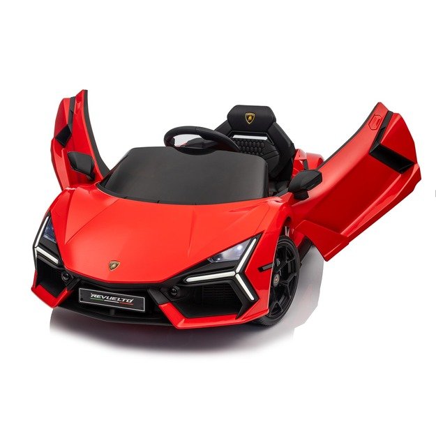 Vienvietis elektromobilis vaikams Lamborghini Revuelto, raudonas