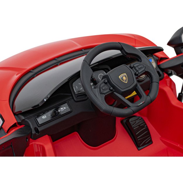 Vienvietis elektromobilis vaikams Lamborghini Revuelto, raudonas