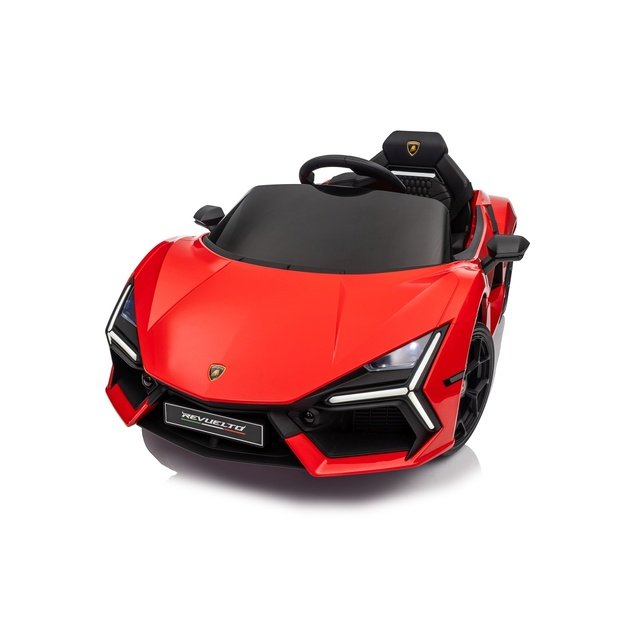 Vienvietis elektromobilis vaikams Lamborghini Revuelto, raudonas