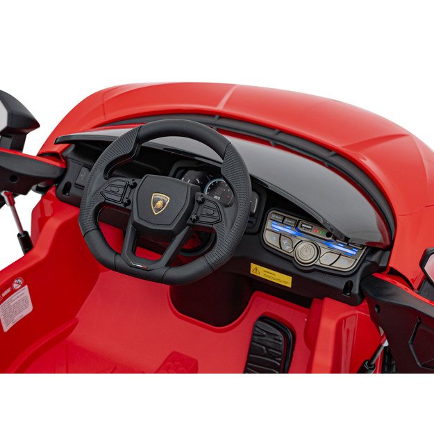 Vienvietis elektromobilis vaikams Lamborghini Revuelto, raudonas