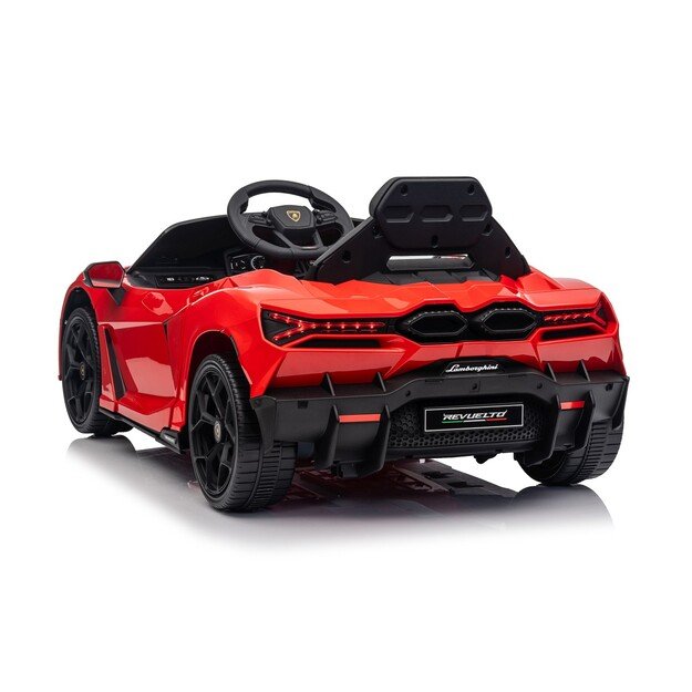 Vienvietis elektromobilis vaikams Lamborghini Revuelto, raudonas