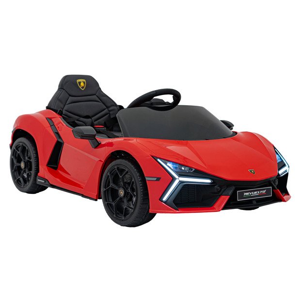 Vienvietis elektromobilis vaikams Lamborghini Revuelto, raudonas