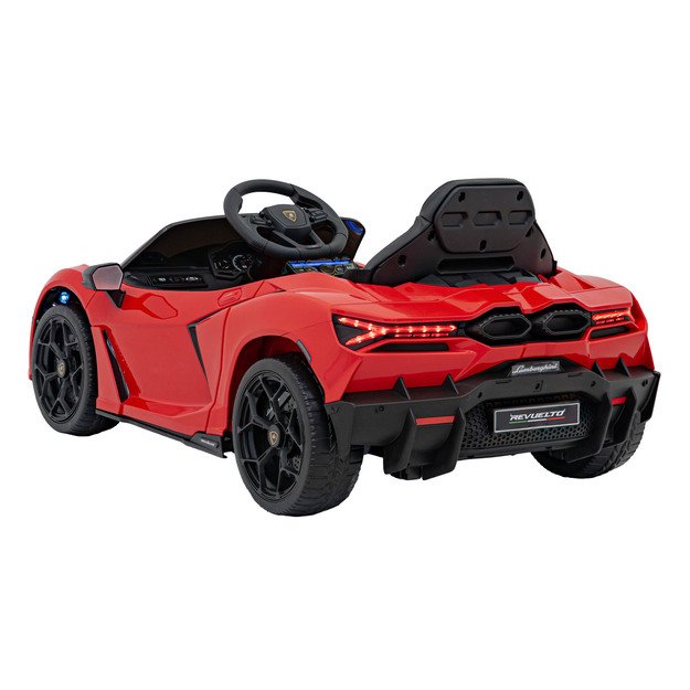 Vienvietis elektromobilis vaikams Lamborghini Revuelto, raudonas