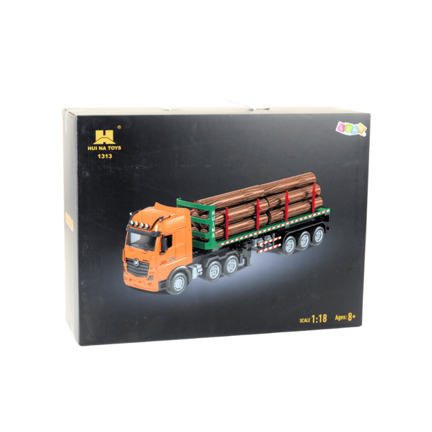 Nuotoliniu būdu valdomas sunkvežimis medienos transporteris Huina 1:18