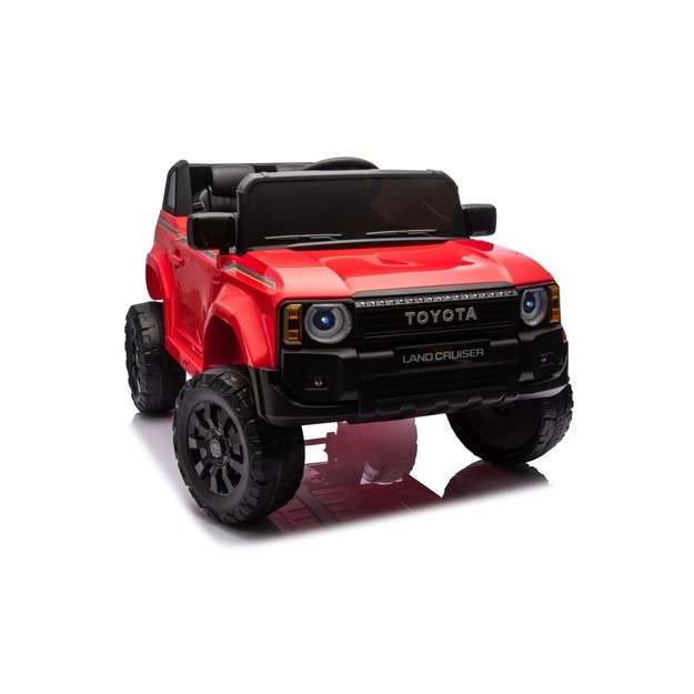 Vienvietis elektrinis džipas vaikams Toyota Land Cruiser PRADO, raudonas