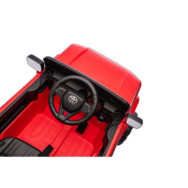 Vienvietis elektrinis džipas vaikams Toyota Land Cruiser PRADO, raudonas