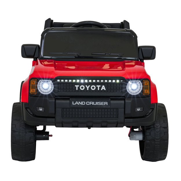 Vienvietis elektrinis džipas vaikams Toyota Land Cruiser PRADO, raudonas