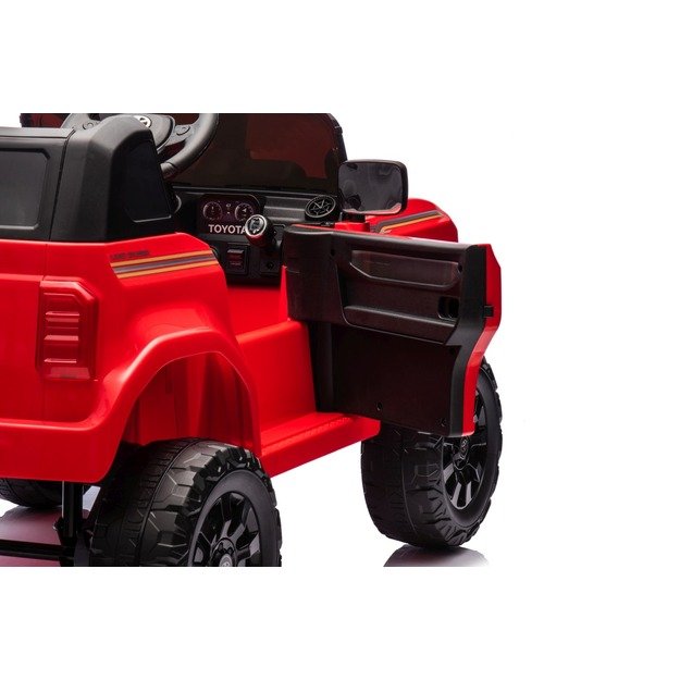 Vienvietis elektrinis džipas vaikams Toyota Land Cruiser PRADO, raudonas