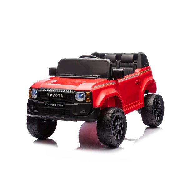 Vienvietis elektrinis džipas vaikams Toyota Land Cruiser PRADO, raudonas