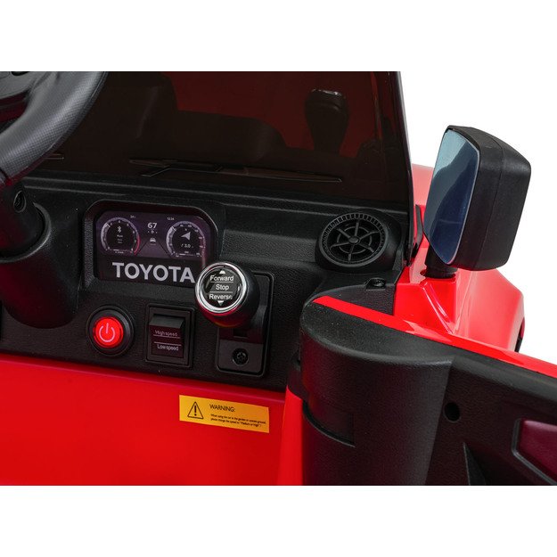 Vienvietis elektrinis džipas vaikams Toyota Land Cruiser PRADO, raudonas