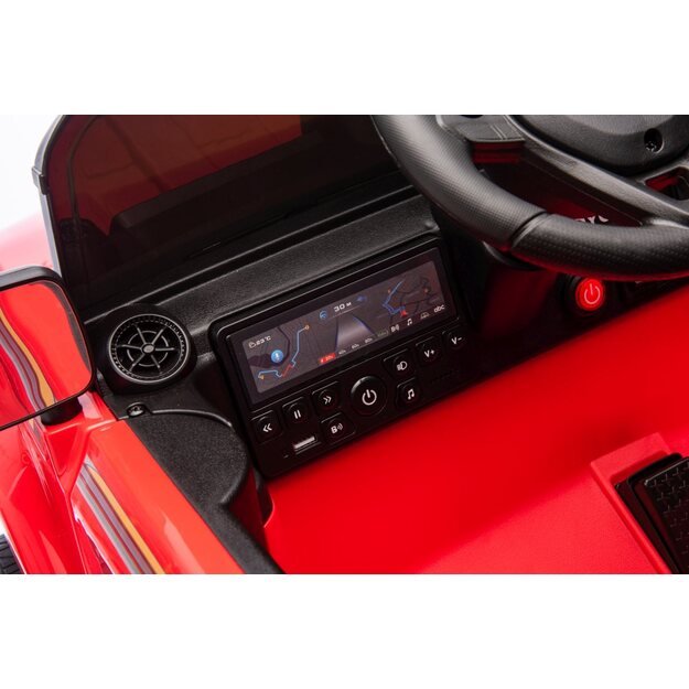 Vienvietis elektrinis džipas vaikams Toyota Land Cruiser PRADO, raudonas
