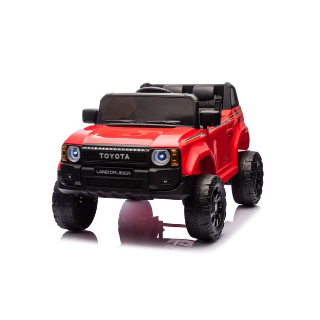 Vienvietis elektrinis džipas vaikams Toyota Land Cruiser PRADO, raudonas