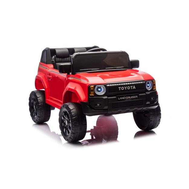 Vienvietis elektrinis džipas vaikams Toyota Land Cruiser PRADO, raudonas