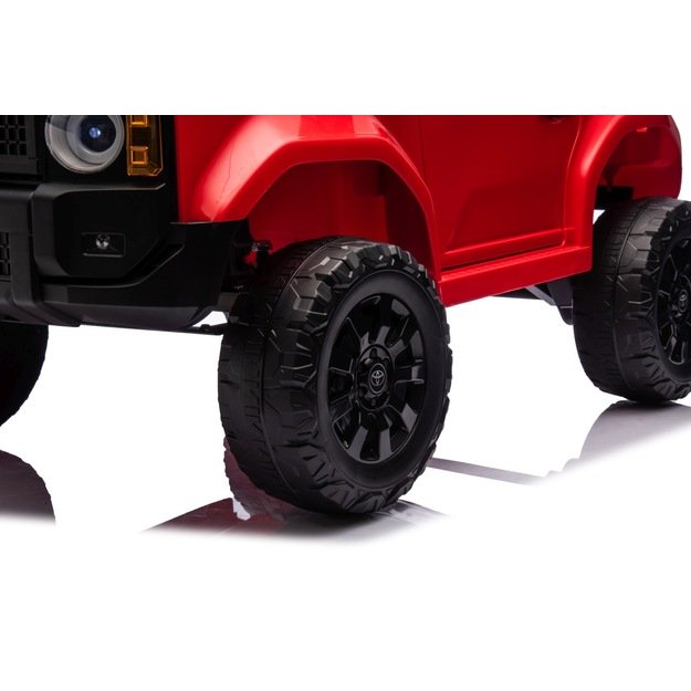 Vienvietis elektrinis džipas vaikams Toyota Land Cruiser PRADO, raudonas