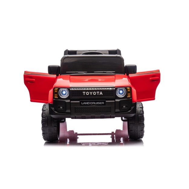 Vienvietis elektrinis džipas vaikams Toyota Land Cruiser PRADO, raudonas