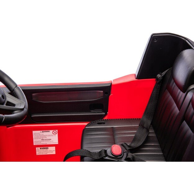 Vienvietis elektrinis džipas vaikams Toyota Land Cruiser PRADO, raudonas