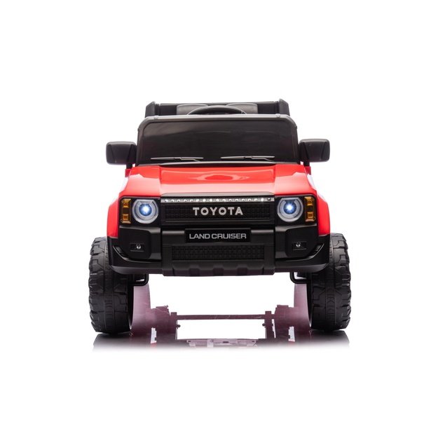 Vienvietis elektrinis džipas vaikams Toyota Land Cruiser PRADO, raudonas