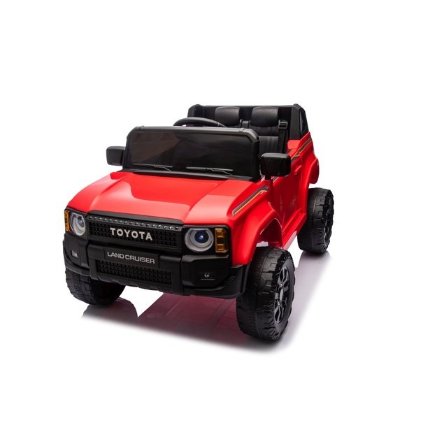 Vienvietis elektrinis džipas vaikams Toyota Land Cruiser PRADO, raudonas