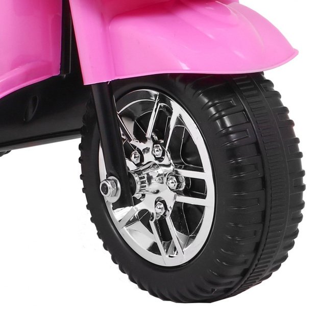 Vaikiškas elektrinis motociklas BJX-088 su trimis ratais, rožinis
