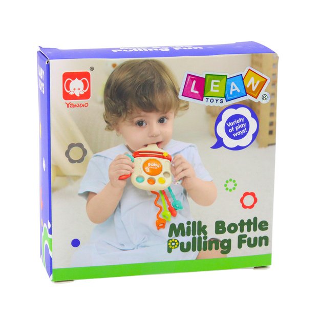 Sensorinis barškutis vaikams 3in1 „Buteliukas“ 