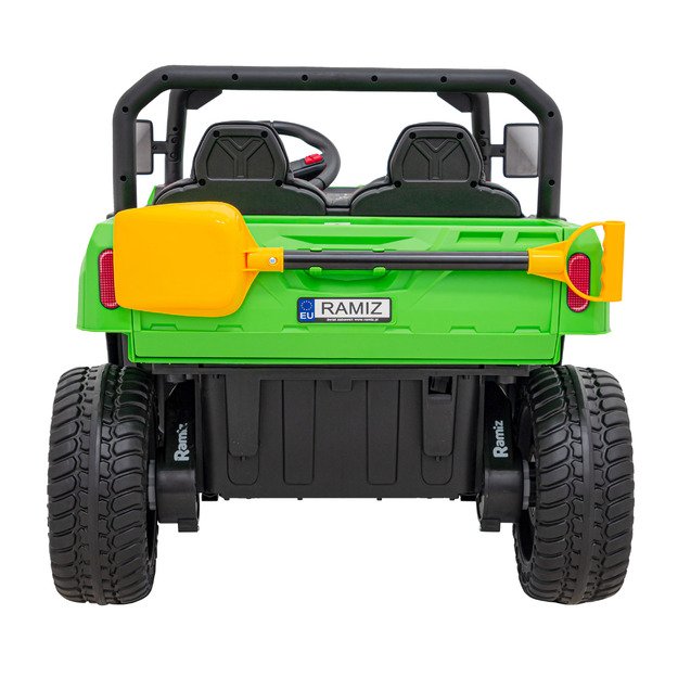 Vaikiškas dvivietis elektrinis bagis 4x4 Speed 900, žalias