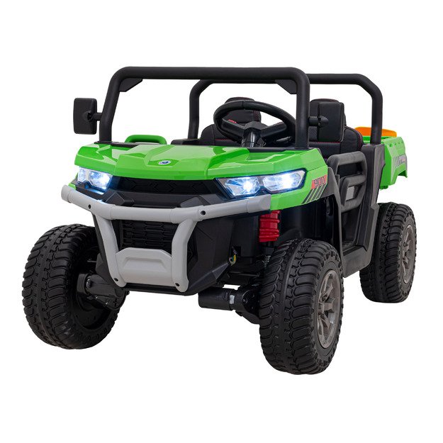 Vaikiškas dvivietis elektrinis bagis 4x4 Speed 900, žalias