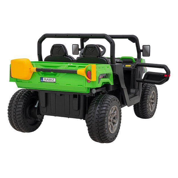 Vaikiškas dvivietis elektrinis bagis 4x4 Speed 900, žalias