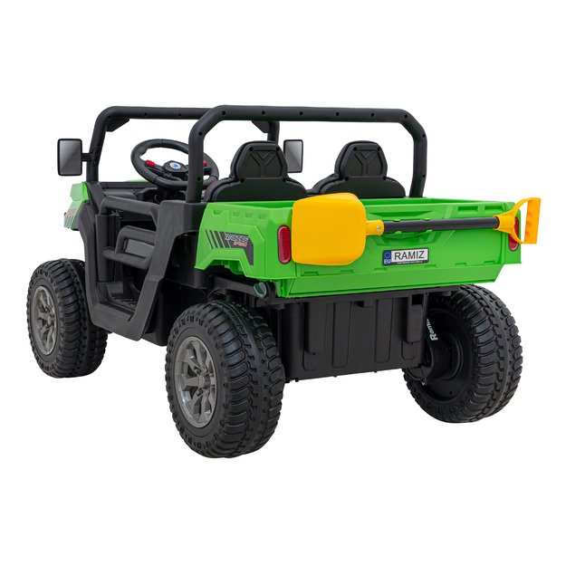 Vaikiškas dvivietis elektrinis bagis 4x4 Speed 900, žalias