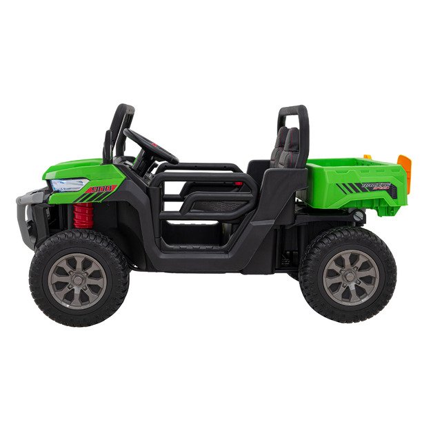 Vaikiškas dvivietis elektrinis bagis 4x4 Speed 900, žalias