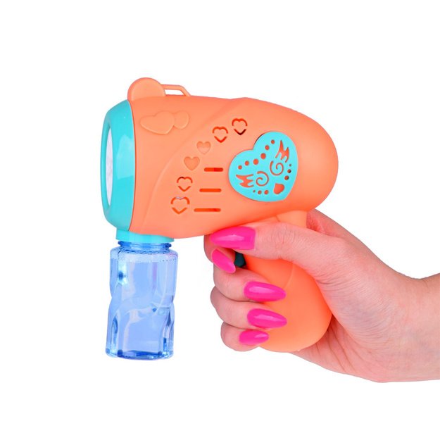 Muilo burbulų pistoletas „Bubble Gun“, oranžinis